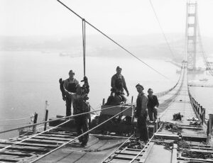 Golden Gate Bridge Construction 